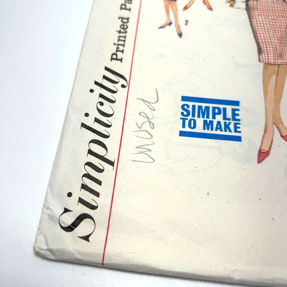 Simplicity Vintage1960's Pattern #4809 Blouse/Suit/Reversible Jacket Size 14 - Picture 5 of 6